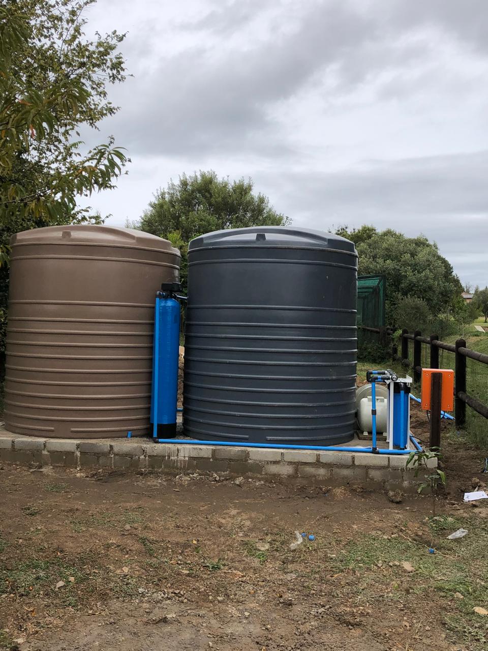 Borehole drilling operation on a client property