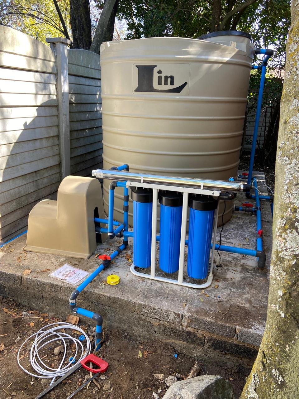 Water infrastructure construction work in progress
